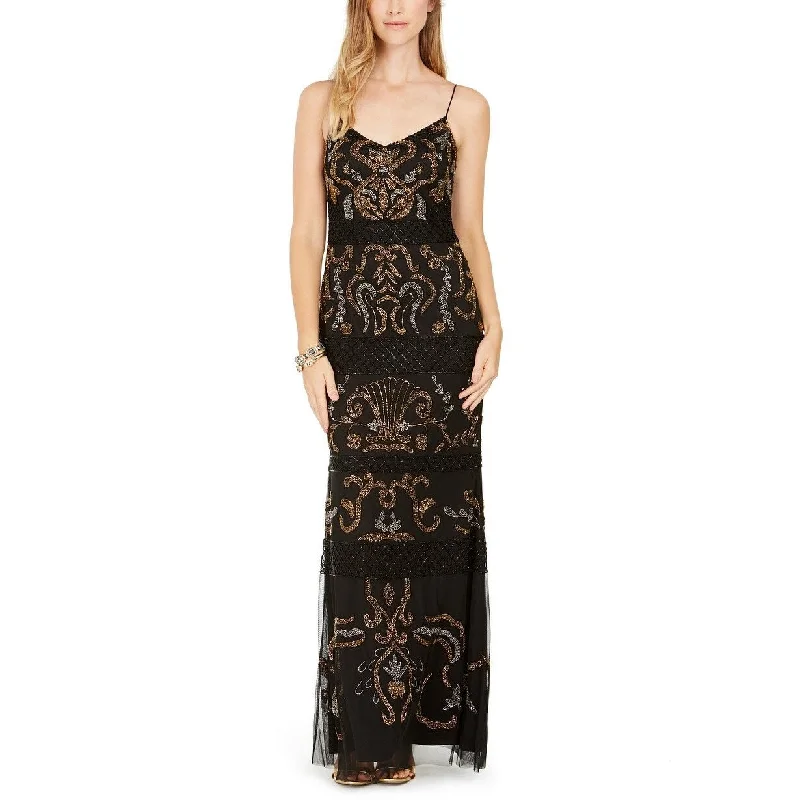 Adrianna Papell Women's Embellished Gown Black Size 6