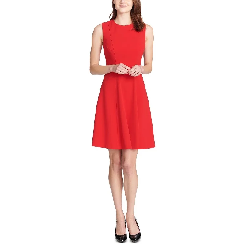 Tommy Hilfiger Women's Fit & Flare Dress Medium Red Size 18