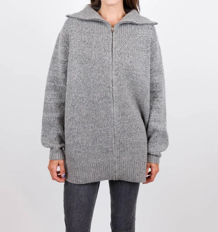 Alma Sweater In Dark Grey