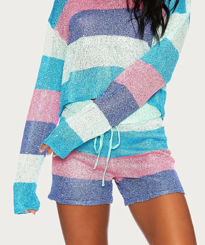 Beach Sweater In Mod Stripe