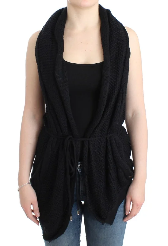 Costume National  sleeveless knitted Women's cardigan