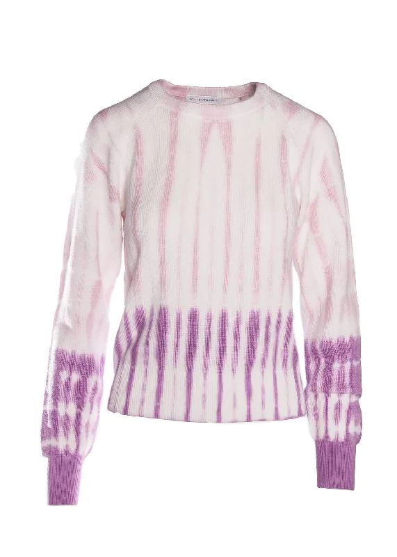 Cotton Dip Dye Crew Neck In Confection