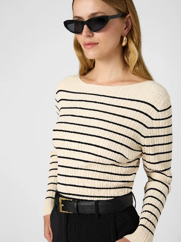 Stripe Crinkle Knit