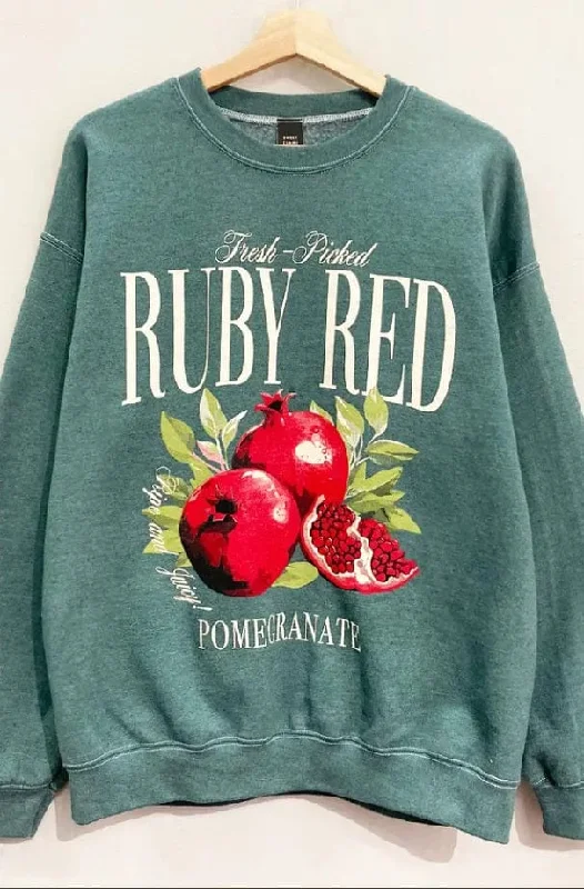 Ruby Red Pomegranate Sweatshirt