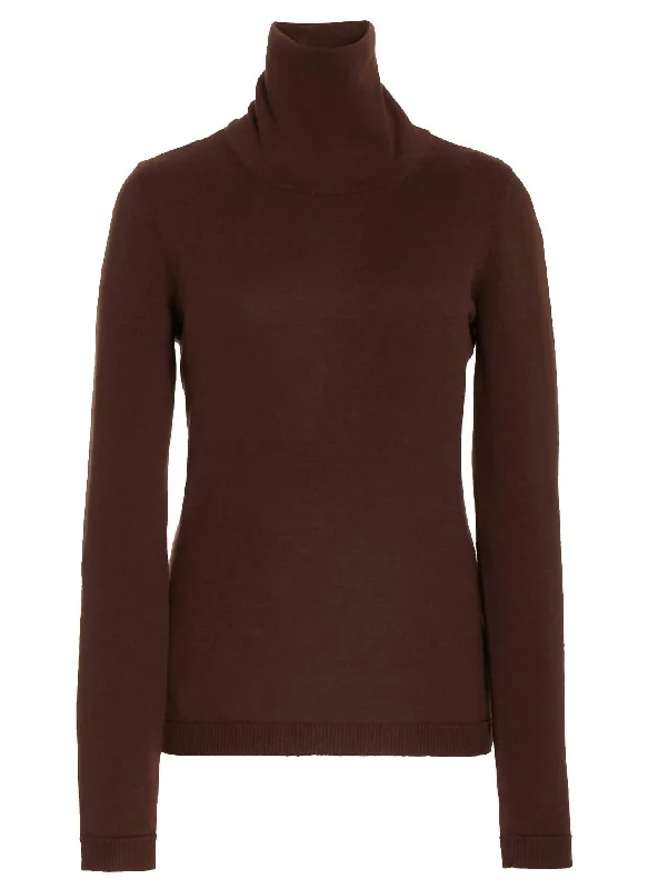 The Ashlie Cashmere Turtleneck In Chicory