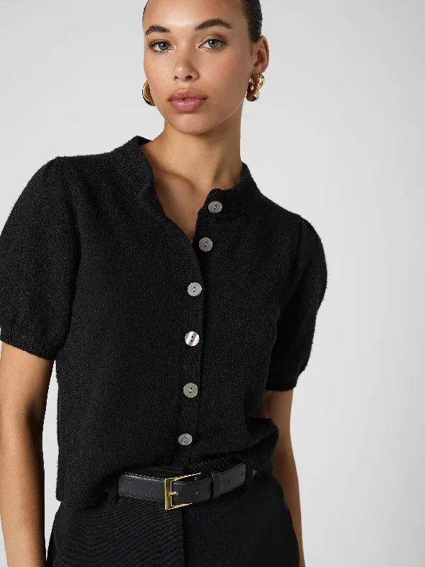 Vhari Short Sleeve Puff Cardigan