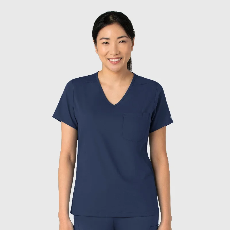 Boundless Women's Tuck-In Scrub Top - Navy