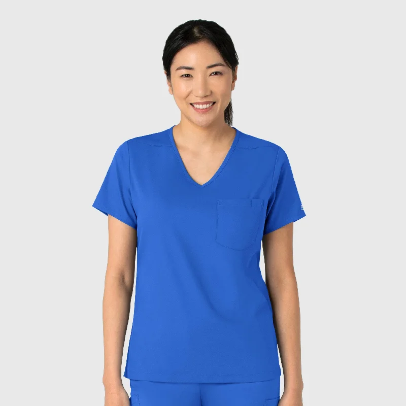 Boundless Women's Tuck-In Scrub Top - Royal