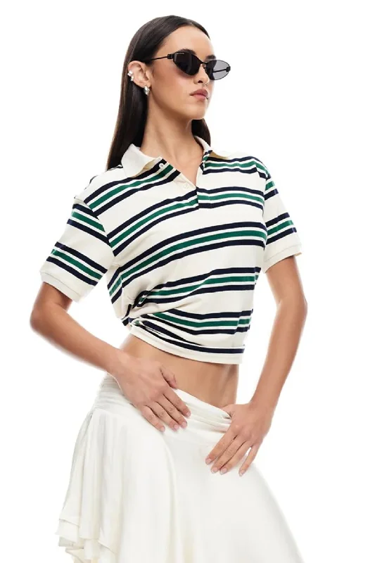 LIONESS Leisure Polo Ivory Moss