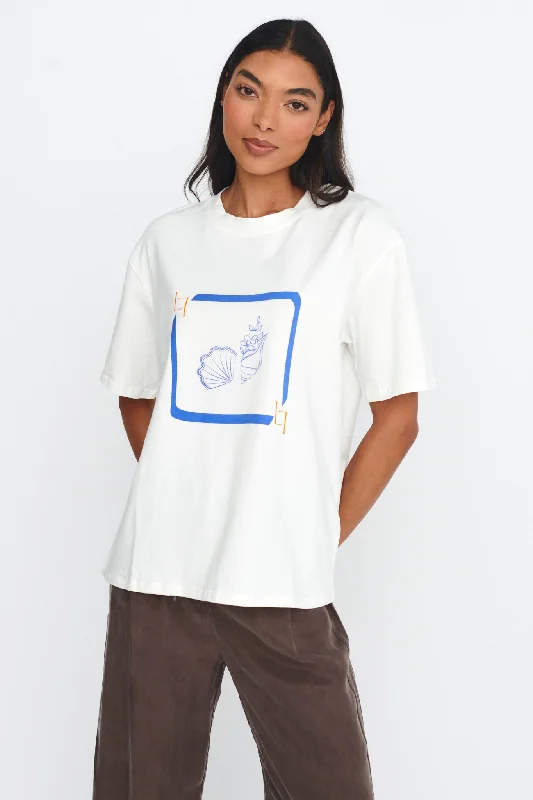 LOST IN LUNAR By The Sea Tee White